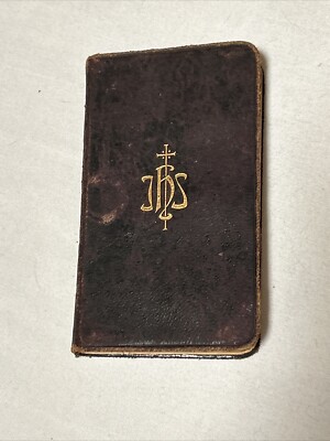 CATHOLIC’S POCKET PRAYERBOOK Prayer Manual Devotions Proost Antique Book Leather-image