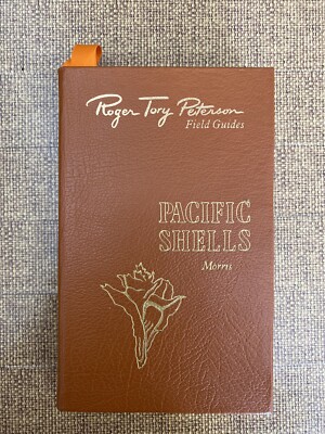 Roger Tory Peterson Field Guides PACIFIC SHELLS LeatherBound Gold Edging Ribbon-image