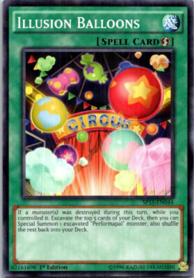 Illusion Balloons (Shatterfoil) SP15-EN044 Yu-Gi-Oh! Light Play 1st Edition-image