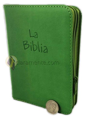 biblia flexible con cierre verde (Spanish Edition)-image