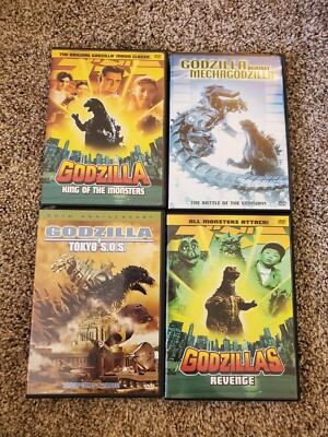 Godzilla 4 DVD Lot King Of The Monsters Revenge Tokyo SOS MechaGodzilla -image