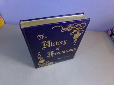The History of Freemasonry 1996 First Printing Leather Bound by Albert Mackey-image