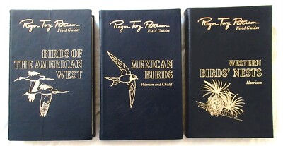 3 PETERSON FIELD GUIDES Easton Press BIRDS OF AMERICAN WEST  50th Anniv. Ed. + 2-image