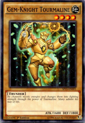 Gem-Knight Tourmaline (Shatterfoil) SP15-EN001 Yu-Gi-Oh! Light Play 1st Edition-image