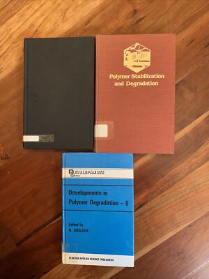POLYMER DEGRADATION AND STABILIZATION Lot Of 3 Texts - Grassie Geuskens Klemchuk-image