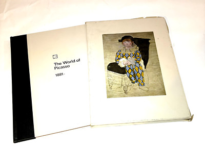 VINTAGE BOOK THE WORLD OF PiCASSO 1881 Time Life Library of Art With Book Slip-image