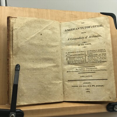 1808 The American Tutor’s Guide; Being a Compendium of Arithmetic - 1st Ed -image