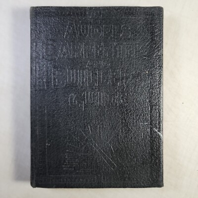 Vintage 1947 Theodore Audels Carpenters and Builders Guide Volume 3 Frank Graham-image