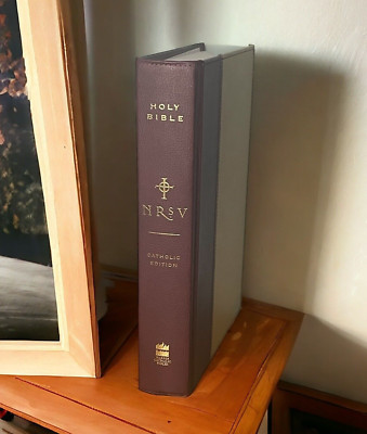 Holy Bible NRSV Catholic Edition Harper Bonded Leather Anglicized Text-image