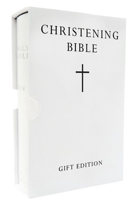 HOLY BIBLE: King James Version (KJV) White Pocket Christening Edition: King Jame-image