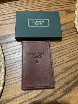 U. S. National Parks Travel Guide & Journal, Graphic Image 1999 Leather Cover-image