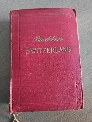 1922 Switzerland Chamonix & The Italian Lakes Travel Book by Karl Baedeker-image