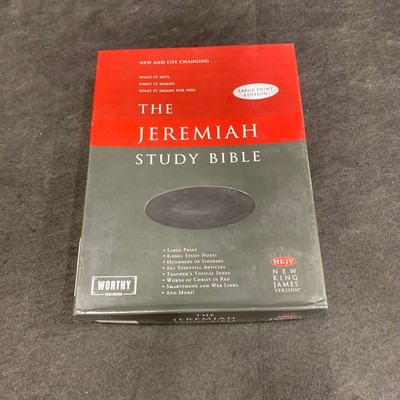 The Jeremiah Study Bible, Large Print Edition Black Lea-image