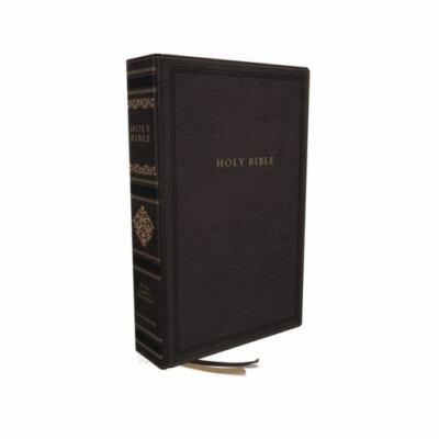 KJV Personal Size Reference Bible, Sovereign Collection, Leathersoft, Black, Red-image