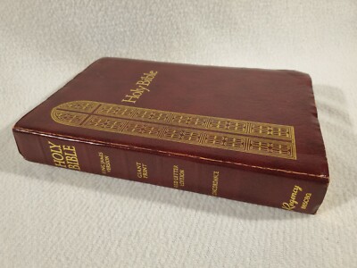 VTG Holy Bible KJV Giant Print Red Letter Ed. Concordance Regency 885CBG 1990-image