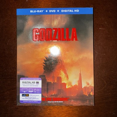 GODZILLA (Blu-ray, 2014, WB) 2 Disc Set W/ Slip Sleeve - NEW / Sealed-image