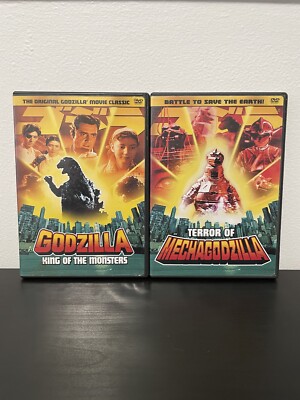 Godzilla King Of Monsters + Terror Of Mechagodzilla DVD Movie Bundle Original-image
