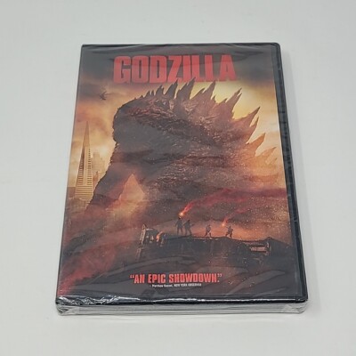 Godzilla (DVD, 2014) Ken Watanabe Bryan Cranston Elizabeth Olsen NEW SEALED-image