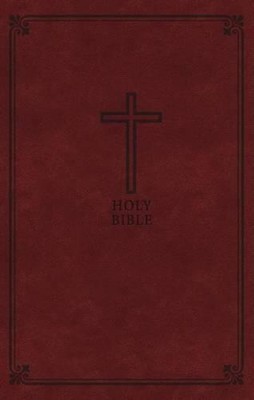 KJV Holy Bible: Deluxe Gift, Brown Leathersoft, Red Letter, Comfort Print: King -image