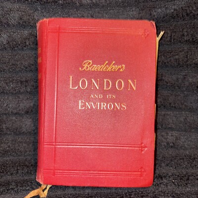 1930 Baedeker’s London and Its Environs: Handbook for Travellers with Maps -image