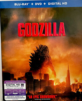 Godzilla Bluray DVD Digital 2014 Aaron Taylor-Johnson Elizabeth Olsen-image