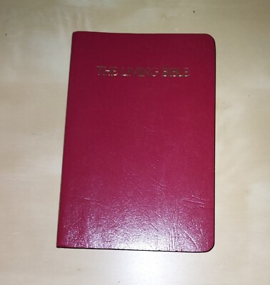 The Living Bible: Paraphrased Red Letter Edition - Burgundy Leatherette 1979-image