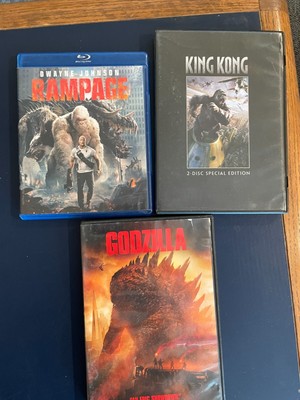 Godzilla, King Kong, Rampage (DVD, 2014)-image
