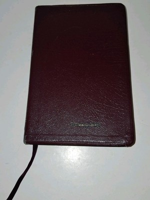Seniors Devotional Bible NIV Indexed 1995 Burgundy Bonded Leather Book Mark-image