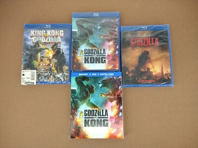 King Kong VS. Godzilla/ Godzilla Lot of 3  (Blu-ray) New Sealed-image