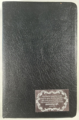 1987 Amplified Bible Expanded Edition Black Bonded Leather USA Print-image