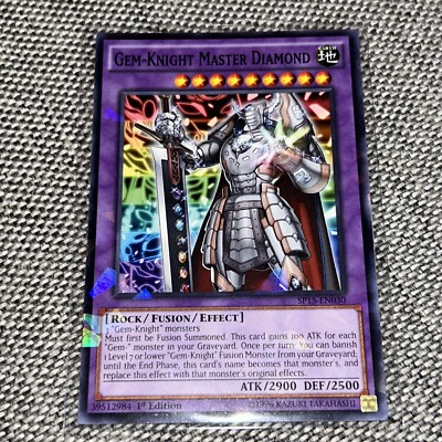 Yu-Gi-Oh! TCG Gem-Knight Master Diamond Shatter Foil Rare SP15-EN030 1st Edition-image