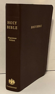 KJV Clarion Reference Cambridge Bible Brown Calfskin Leather KJ485:X-image