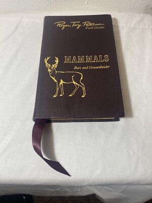 Easton Press Roger Tory Peterson MAMMALS FIELD GUIDE Leather 50th anniversary.-image