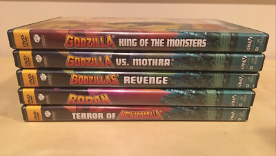 Godzilla DVD collection 5 Movies Including Rodan & Mechagodzilla Classics-image