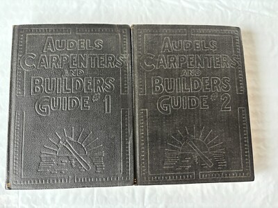 Audels 1928 printing Carpenters and Builders Guide Volume 1+2-image