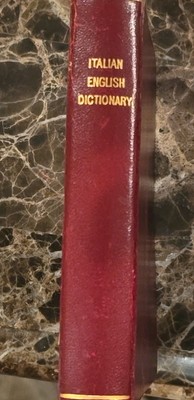 Collins ITALIAN GEM DICTIONARY By Isopel 1956 Leather Bound-image