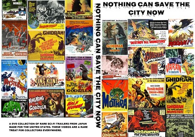 NOTHING CAN SAVE THE CITY NOW DVD-R SCI-FI MOVIE TRAILERS GODZILLA RODAN GAMERA-image