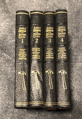 Audels Carpenters and Builders Guides Complete Set Vols 1-4 1948 Reprint-image