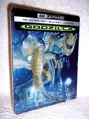 Godzilla (1998) (4K/Blu-ray, 2023 STEELBOOK) Matthew Broderick Jean Reno monster-image