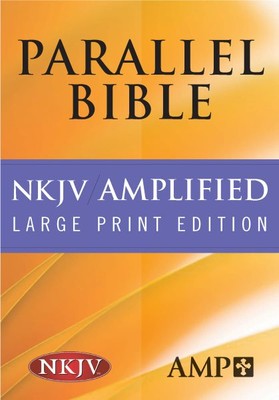 Amplified Parallel Bible : New King James Version, Black, Leather, Paperback ...-image