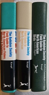 The Audubon Society Field Guide Lot Of 3 Softcover N.A. Birds, Seashells, Fishes-image