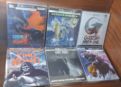 Godzilla Minus One/v Kong/1998/Godzilla x Kong/Kong 1976/2005 4K Steelbooks-NEW!-image