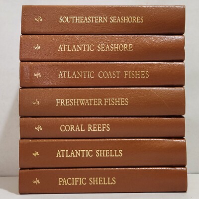 Seven Roger Tory Peterson Easton Press Field Guides Seashells Fishes Seashore-image