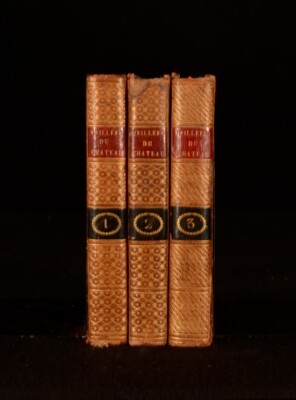 1812 3Vols Stephanie Felicite Les Veillees Du Chateau Tree Calf Binding-image