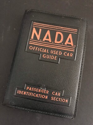 1951 Leather Bound Spiral NADA Official Used Car Guide -Car Identification-image