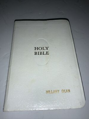 White Pocket Holy Bible King James Version KJV Ruby Text Small 5 3/4 x 4-image
