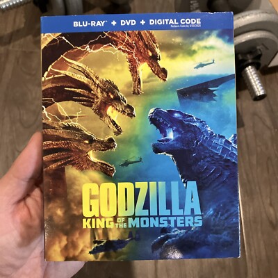 Godzilla: King of the Monsters (Blu-ray/DVD, 2019) With Slipcover New-image