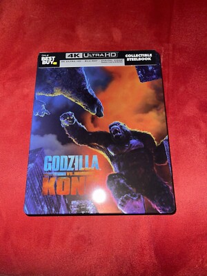 Godzilla Vs Kong STEELBOOK (4K Ultra HD Blu-Ray UHD + Blu-Ray)  ~!~MINT~!~-image