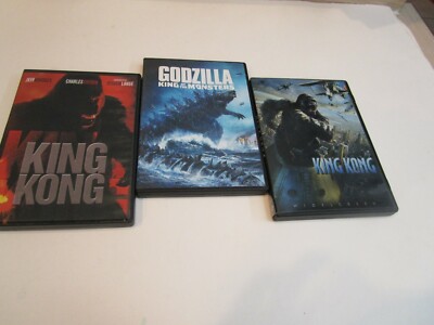 2 King Kong Films (05,Jackson) (17, Bridges) Godzilla King Of The Monsters (19) -image