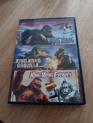 Universal King Kong, King Kong vs Godzilla, King Kong Escapes Movie DVD 3 Movies-image